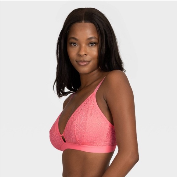 All.You. LIVELY Women's Palm Lace Busty Bralette - Flowering Ginger 2 - Picture 2 of 4